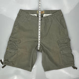 Lee Cargo Shorts - 34W 11L Grey Cotton