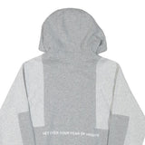 NIKE Mens Grey & Light Grey Air Pullover Hoodie S Comfortable Cotton Blend