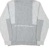 NIKE Mens Grey & Light Grey Air Pullover Hoodie S Comfortable Cotton Blend