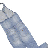 GUESS Womens Blue Denim Dungarees Slim Cotton Blend UK 10 W30 L27 Stylish Zipper