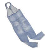 GUESS Womens Blue Denim Dungarees Slim Cotton Blend UK 10 W30 L27 Stylish Zipper