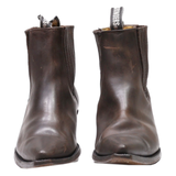 GRINDEBS Cowboy Boots Brown Leather Womens UK 8