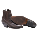 GRINDEBS Cowboy Boots Brown Leather Womens UK 8