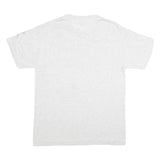 LITTLE BROWNIE ORIGINALS Mens White Grey Husky Graphic T-Shirt L Short Sleeve