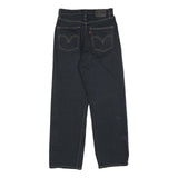 LEVI'S Womens Relaxed Blue Denim Raw Button W26 L27 Classic Fit Jeans