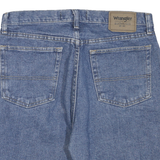 WRANGLER Mens Denim Blue Shorts M W34 Authentic Cotton Blend Casual Fit