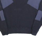 CHAMPION Womens Navy Blue Plain Wool Blend Jumper Crew Neck Basic Knit L Soft