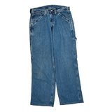 Polo By Ralph Lauren Double Knee Carpenter Jeans - 32W 31L Blue Cotton