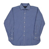 Polo By Ralph Lauren Checked Shirt - Large Blue Cotton