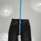 Levis Jeans - 26W UK 6 Black Cotton
