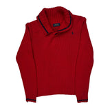 Polo By Ralph Lauren Sweater - Small Red Cotton