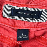 Age 7 Tommy Hilfiger Mini Skirt - Small Red Cotton