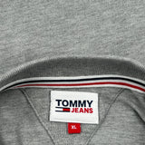 Tommy Jeans Polo Shirt - XL Grey Cotton