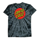 Santa Cruz Tie-Dye T-Shirt - Medium Black Cotton
