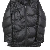 PUMA Womens Black Jacket UK 14 Polyester Zip Hooded Puffer Stylish Warmwear