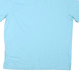 POLO RALPH LAUREN Mens Blue Short Sleeve Plain Polo Shirt L Cotton Blend
