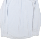 BOGNER Mens Blue & White Striped Shirt L Casual Cotton Blend Button Down