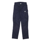 HELLY HANSEN Mens Navy Blue Regular Fit Straight Leg Cotton Blend Trousers W25