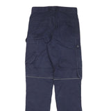 HELLY HANSEN Mens Navy Blue Regular Fit Straight Leg Cotton Blend Trousers W25