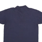 ANVIL Mens Navy Blue No Excuses Regrets Short Sleeve Polo Shirt XL Cotton Blend