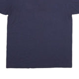 ANVIL Mens Navy Blue No Excuses Regrets Short Sleeve Polo Shirt XL Cotton Blend