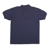 ANVIL Mens Navy Blue No Excuses Regrets Short Sleeve Polo Shirt XL Cotton Blend