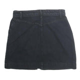 BDG Womens Black Cotton Mini Skirt Zip Front Casual Pocket Design Size S