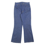 SEDGE FIELD Womens Regular Fit Blue Flared Denim Woven Jeans W30 L30