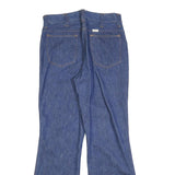 SEDGE FIELD Womens Regular Fit Blue Flared Denim Woven Jeans W30 L30