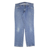 WRANGLER Mens Regular Fit Blue Denim Jeans W36 L34 Classic Cotton Blend Zip