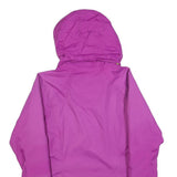 COLUMBIA Womens Purple & Lime Zip Jacket M Polyester Blend Outdoor Lightweight