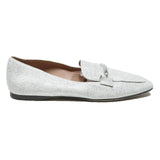 BOSS Womens Leather Loafers White UK 4 Flat Stylish Comfortable Casual