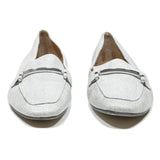 BOSS Womens Leather Loafers White UK 4 Flat Stylish Comfortable Casual