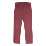 LEVI'S 511 Slim Mens Jeans Red Slim Skinny Denim W31 L32 Classic Fit Stretch