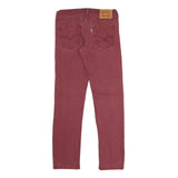 LEVI'S 511 Slim Mens Jeans Red Slim Skinny Denim W31 L32 Classic Fit Stretch
