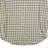 TOMMY HILFIGER Mens Green Check Shirt XL Button-Down Long Sleeve Casual Cotton