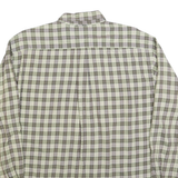 TOMMY HILFIGER Mens Green Check Shirt XL Button-Down Long Sleeve Casual Cotton