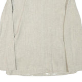 INFO Womens Beige Wool Blend Button Jacket XXS Woven Classic Tailored