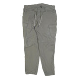 FORCLAZ Mens Grey Cotton Blend Regular Cargo Trousers W38 L30 Utility Casual