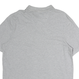 CHAPS Mens Grey Short Sleeve Plain L Polo Shirt Cotton Casual Classic