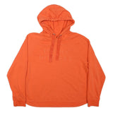 TOMMY HILFIGER Mens Orange Hoodie L Cotton Blend Pullover Hooded Sweatshirt
