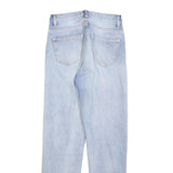 CARHARTT Womens Slim Jeans Blue Denim Light W25 L28 Zip Cotton Blend Casual