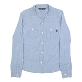 CARHARTT Womens Blue Denim Shirt S Button Front Cotton Casual Workwear