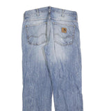 CARHARTT Mens Jeans Blue Regular Straight Denim Light W32 L32 Durable Workwear