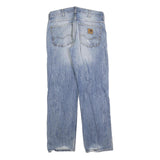 CARHARTT Mens Jeans Blue Regular Straight Denim Light W32 L32 Durable Workwear