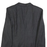 NEW PENNY Womens Grey Button Wool Jacket S Woven Classic Tailored