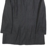 NEW PENNY Womens Grey Button Wool Jacket S Woven Classic Tailored