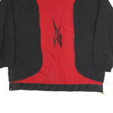 REEBOK Mens Red & Black Zip Jacket XL Polyester Blend Sportswear Casual Track