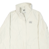 HELLY HANSEN Womens White Nylon Helly Tech Jacket M Zip Plain Lightweight