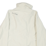 HELLY HANSEN Womens White Nylon Helly Tech Jacket M Zip Plain Lightweight